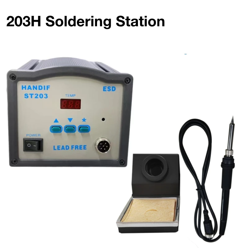 Factory Wholesale 203H 205H Soldering Station 90W 150W Digital Display High Frequency Constant Temperature Electric solder Iron