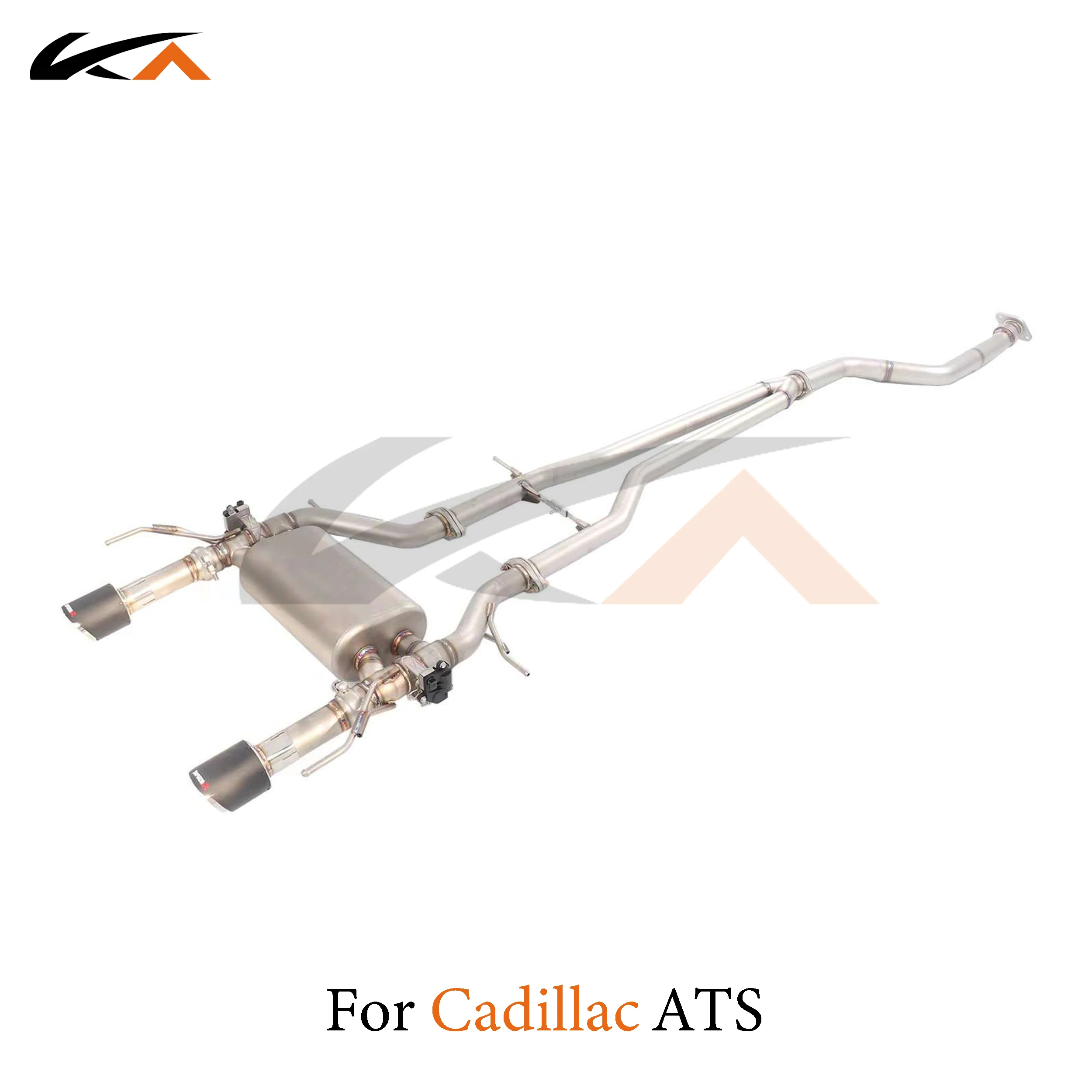 KA Tuning exhaust system stainless catback for Cadillac ATS 2.0T rear section performance parts muffler valve