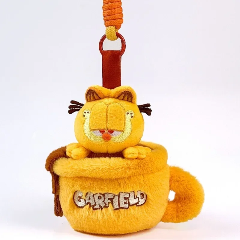 Popular Garfields Kawaii Cartooon 10cm Plush Toys Keychains Cute Odie Garfields Family Soft Stuffed Animals Peluche Toys Gifts view 3