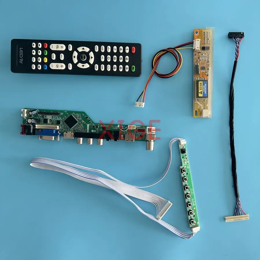 

For LP150X06 LP150X08 LP150X05 LP150X09 Matrix Controller Drive Board DIY Kit HDMI+VGA+AV+USB LVDS-30Pin 1CCFL 1024*768 1024x768