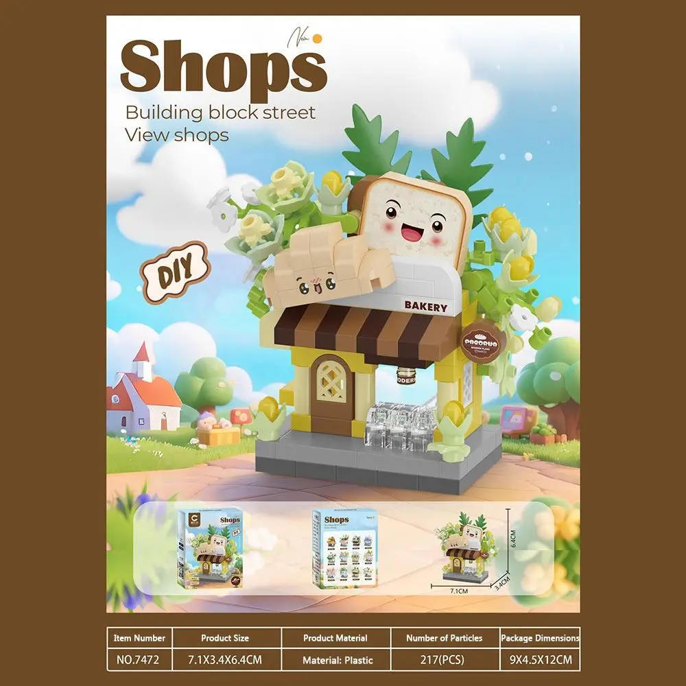 جديد مدينة صغيرة اللبنات كتل صغيرة اللبنات مايكرو لعبة المكعبات ألعاب تعليمية لعب الأطفال