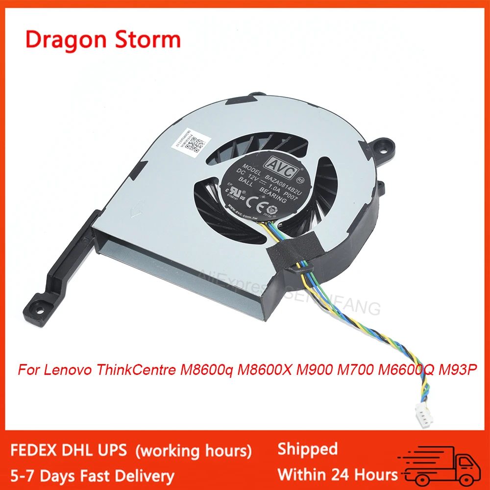 New Laptop CPU Cooling Fan For Lenovo ThinkCentre M8600q M8600X M900 M700 M6600Q M93P BAZA0814B2U TINY3 001EF331 0KT154 00KT152