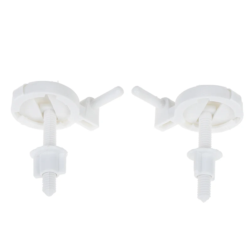 2Pcs/Set Plastic Toilet Seat Screws Fixings Fit Toilet Seats Hinges Repair Tools