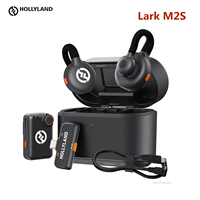 Hollyland Lark M2S Wireless Microphone for iPhone Camera Android PC Noise Cancellation Microphone for Vlog Interview Video