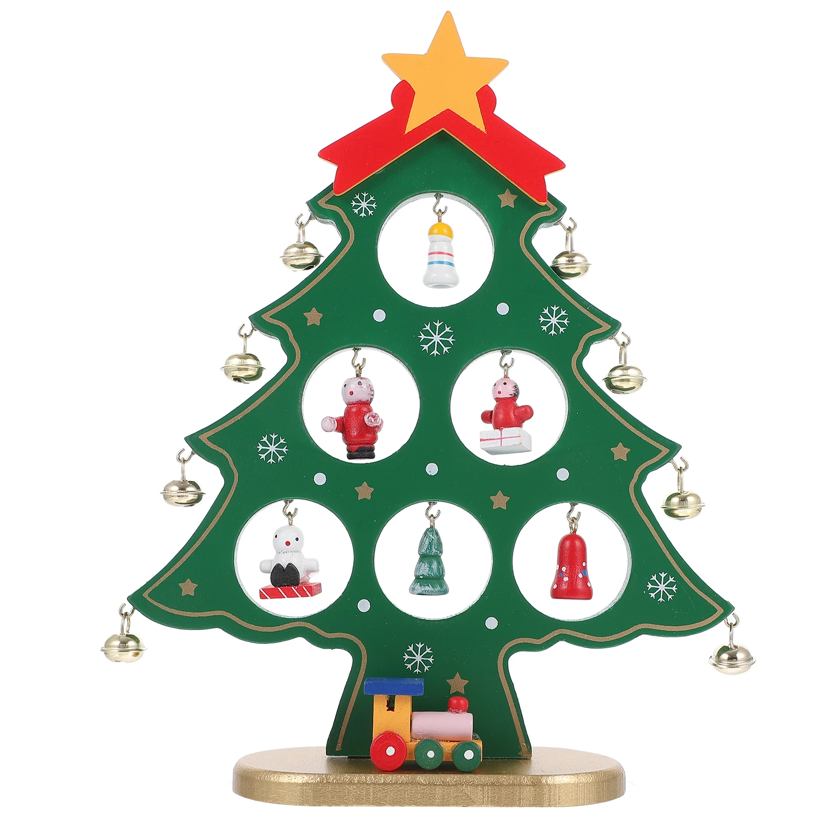 

Christmas Tree Decoration Ornaments Table Decorated Tabletop Trees Fake Decorations Mini