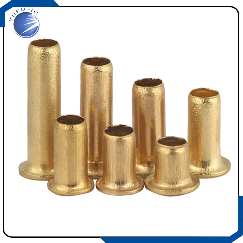 1000 pcs 2*2mm PCB Brass Rivets Electronic Prototype 2mmx2mm Connector M2*2