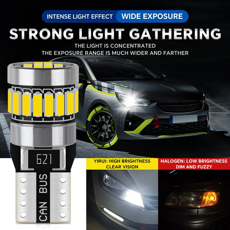 2pcs high brightness LED car width indicator light error-free anti-stroboscopic small bulbs
