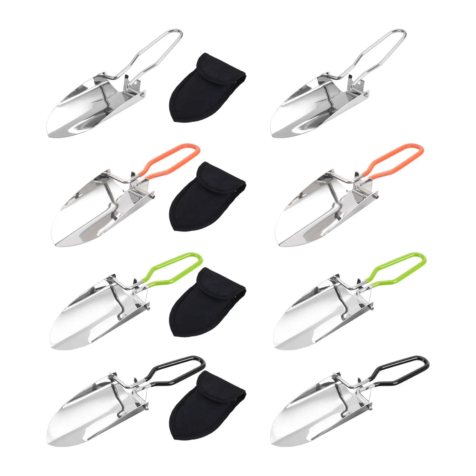 

Handy Camping Spade Small Hand Spade Stainless Steel Folding Gardening Trowel Mini Spade for Transplanting Wedding Seeding