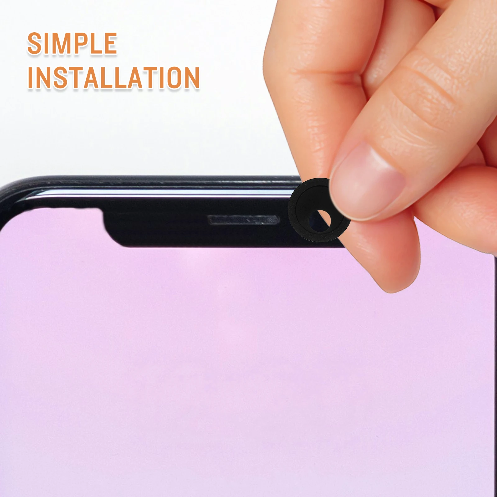 

6pcs Webcam Covers Plastic Round Camera Covers For Phone Privacy Protection Decorative Lens Stickers Reusable Webcam Decals