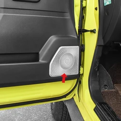 Jimny JB64 JB74 2023 2022 2021 2020 2019 용 스피커 커버 트림 키트, 자동차 오디오 스피커 문짝 확성기 트림 스티커 커버, 2 개