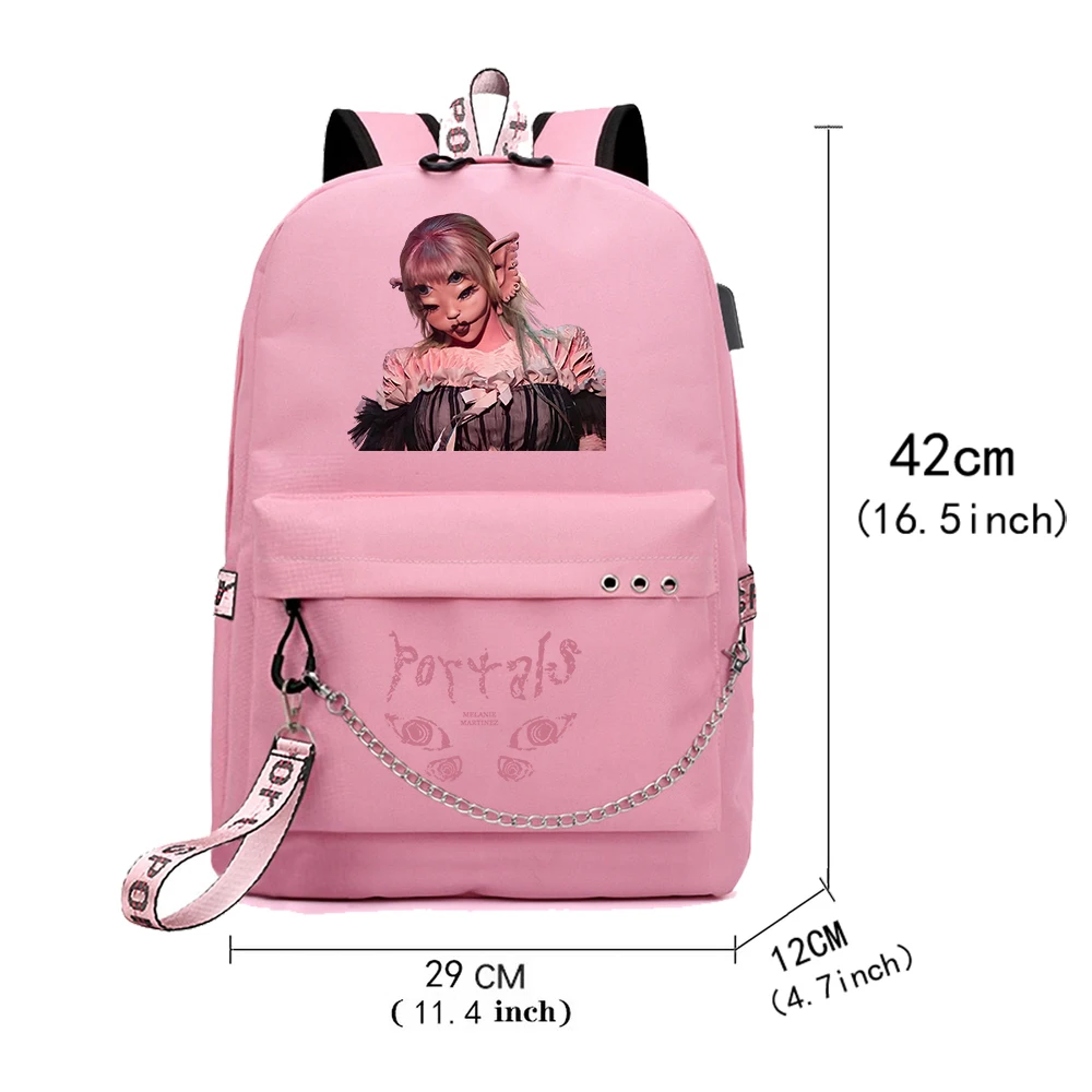 2024 Melanie Martinez Tour Backpack Music Fans Women Girls Fashion Travel Adjustable Shoulder Backpacks