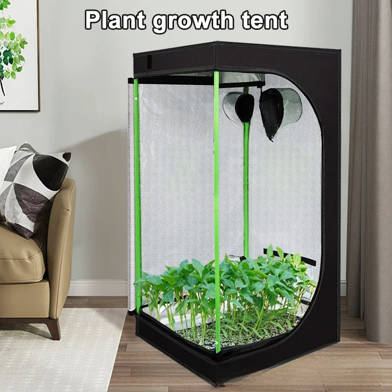 

70*70*160cm Hydroponic Plant Growth Tent 600D Oxford Cloth Waterproof Indoor Greenhouse Growing Tent For Growing Flowers& Plants