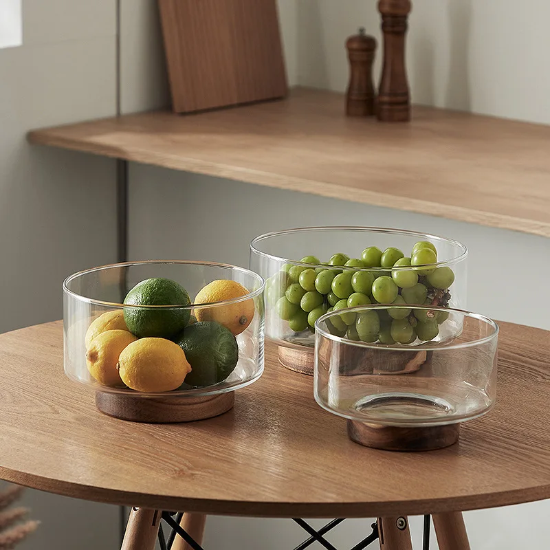 glass-fruit-bowl-creative-large-salad-bowl-wood-base-snacks-popcorn-nuts-storage-bowls-home-christmas-snack-storage-container