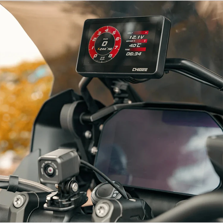 CHIGEE 4,3 Polegadas Câmera Tripla Tela Ip67 Navegador À Prova D 'Água Carplay Para Motocicleta Portátil