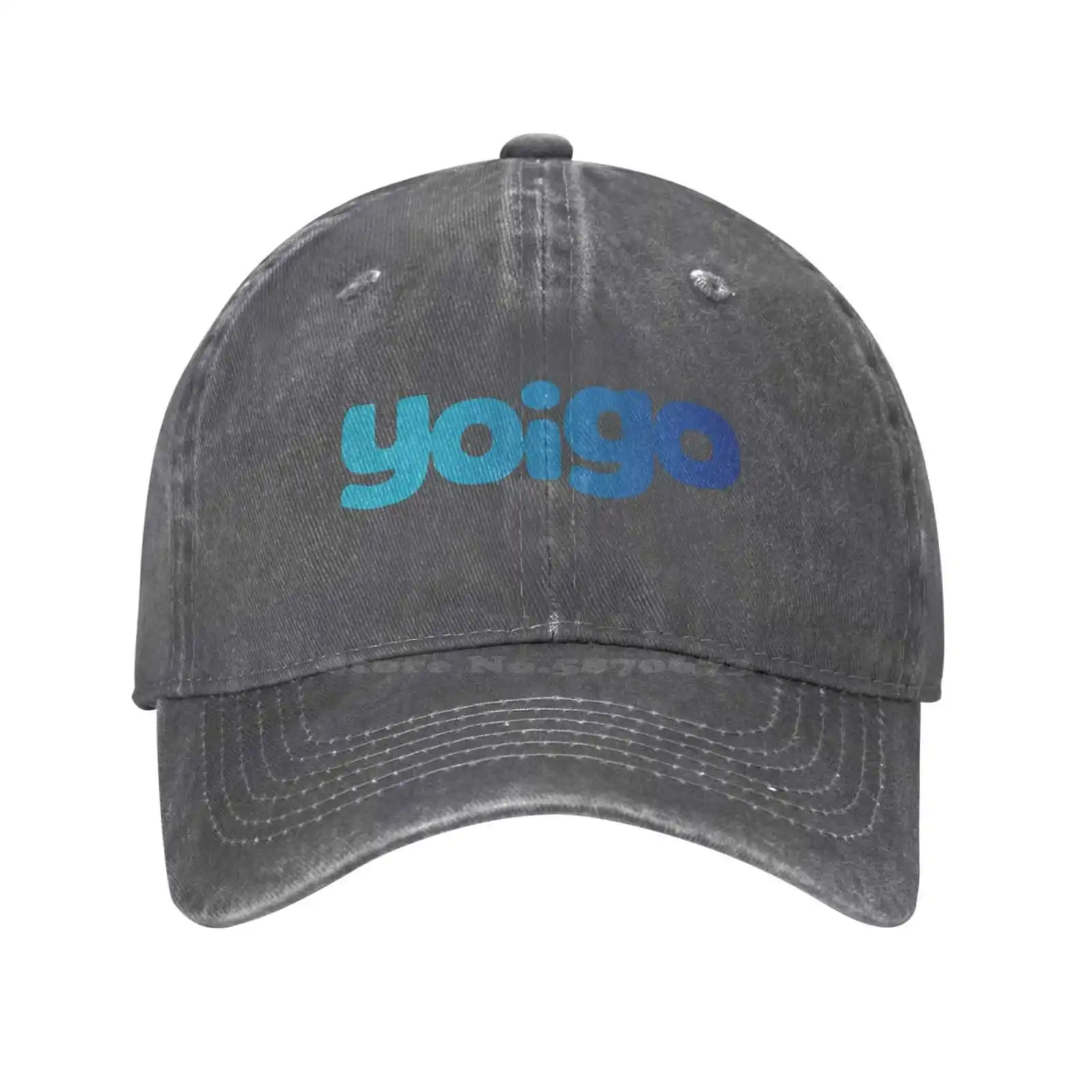 Yoigo Logo Moda qualidade Denim cap Chapéu malha Baseball cap
