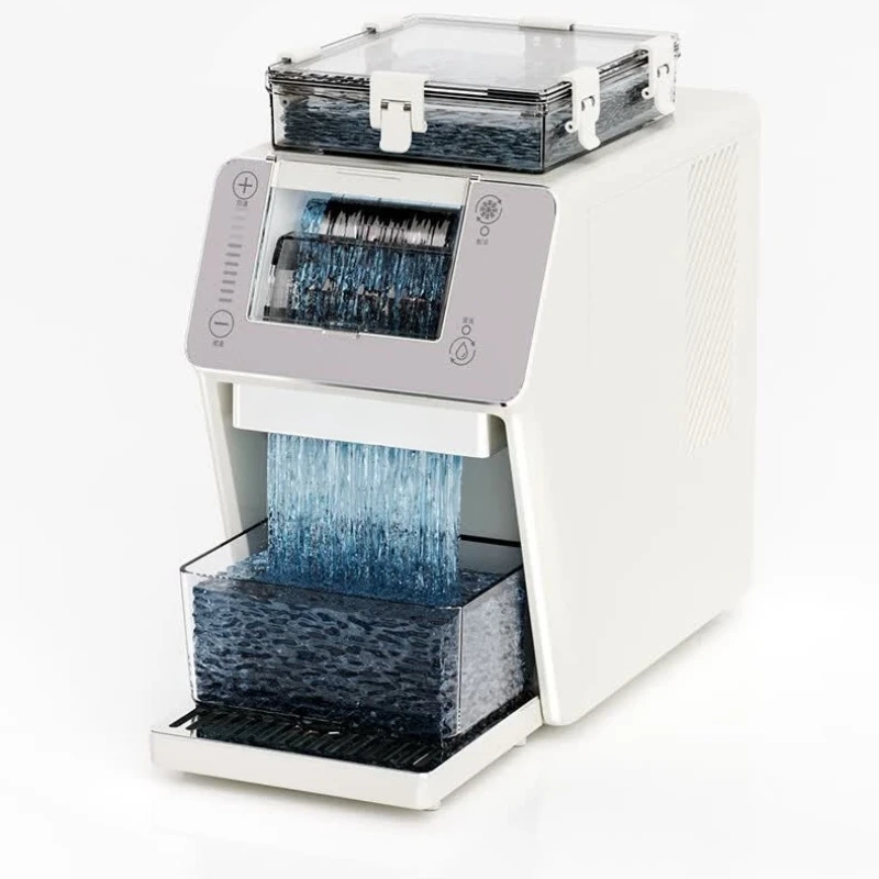 Home Small Snowflake Ice Machine, Fully Automatic Fast Ice Production, Commercial Stall Soft Ice Machine