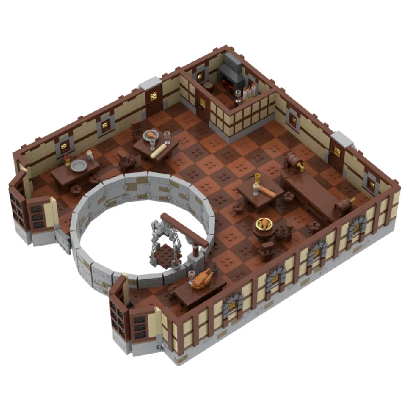 3033 pièces MOC créatif ville rue vue taverne souterraine modèle Architecture blocs de construction bricolage enfant assemblage briques jouets cadeaux