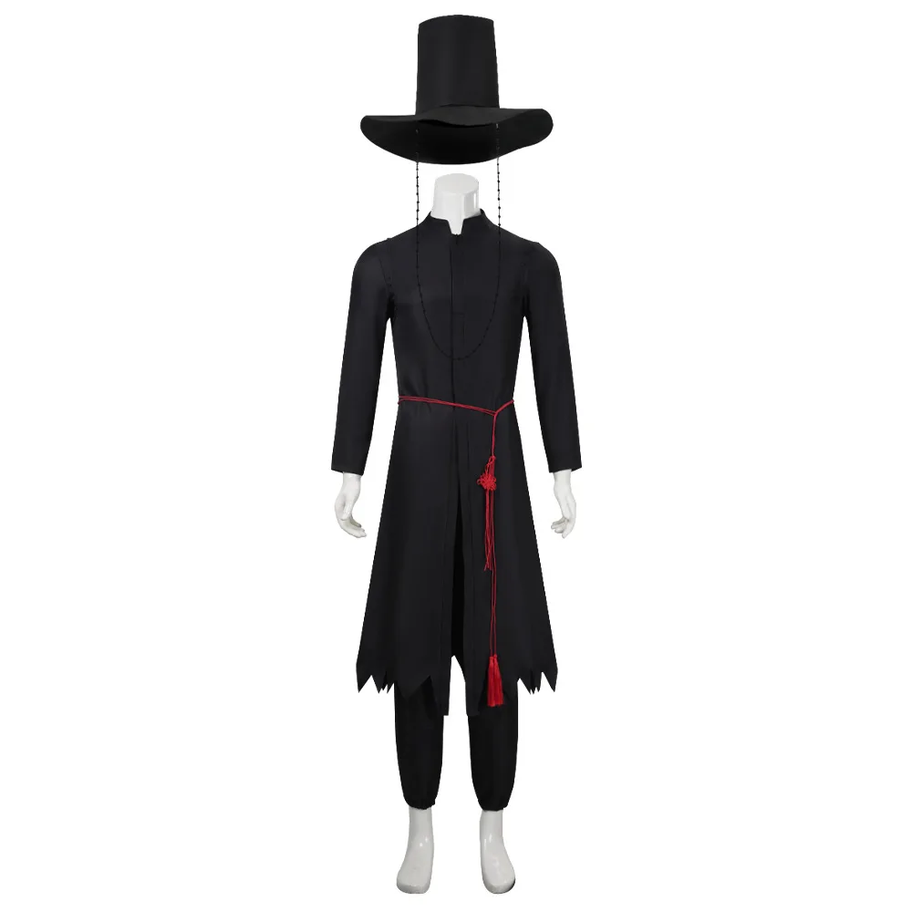 Anime saja meninos cosplay traje halloween impresso k-pop demônios caçadores cosplay quimono conjunto mostrar roupas de festa chapéu para crianças adultas