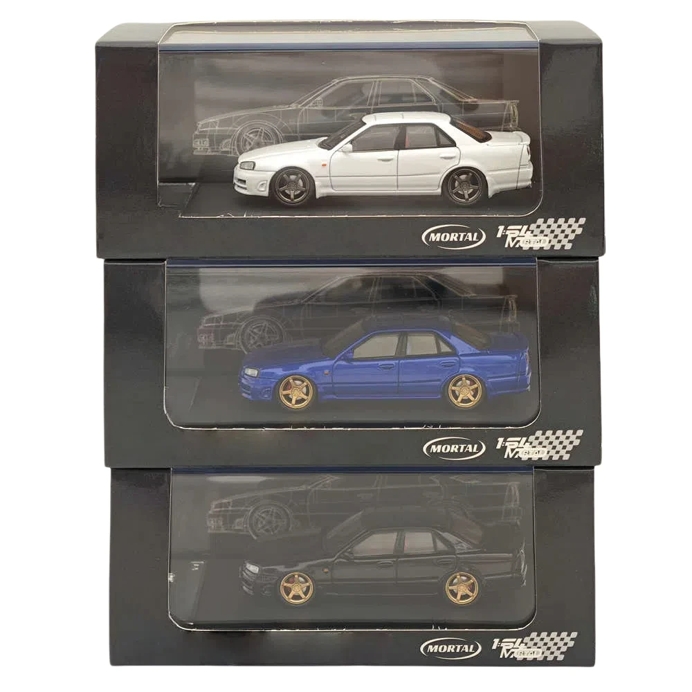 Mortal & OM 1:64 ER34 uras Skyline EDiecast Collectible Display Model, Adult, for Collection & Gift, 14+