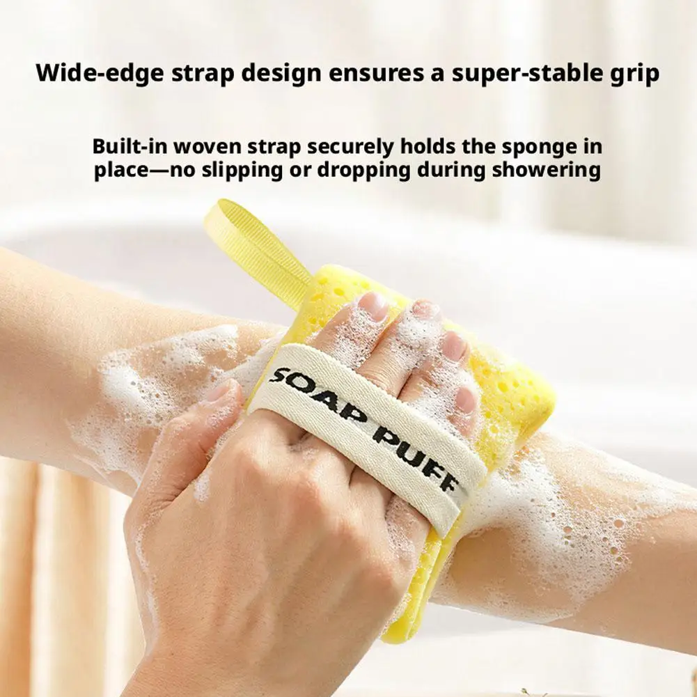 Super Soft And Thick Bath Towel, Home Sponge, Foaming And Scrubbing Soap Bag, Gentle And Soft Cleaning Sponge Mesh Soap Bags