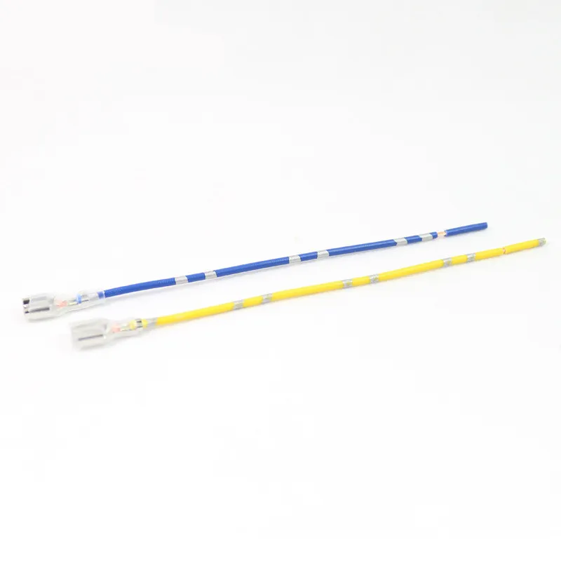 100PC X 6.3mm Terminal Pin Car Copper Wire Cable Car Audio Radio Speaker Modification Connection Wire With Locking Clip 13cm