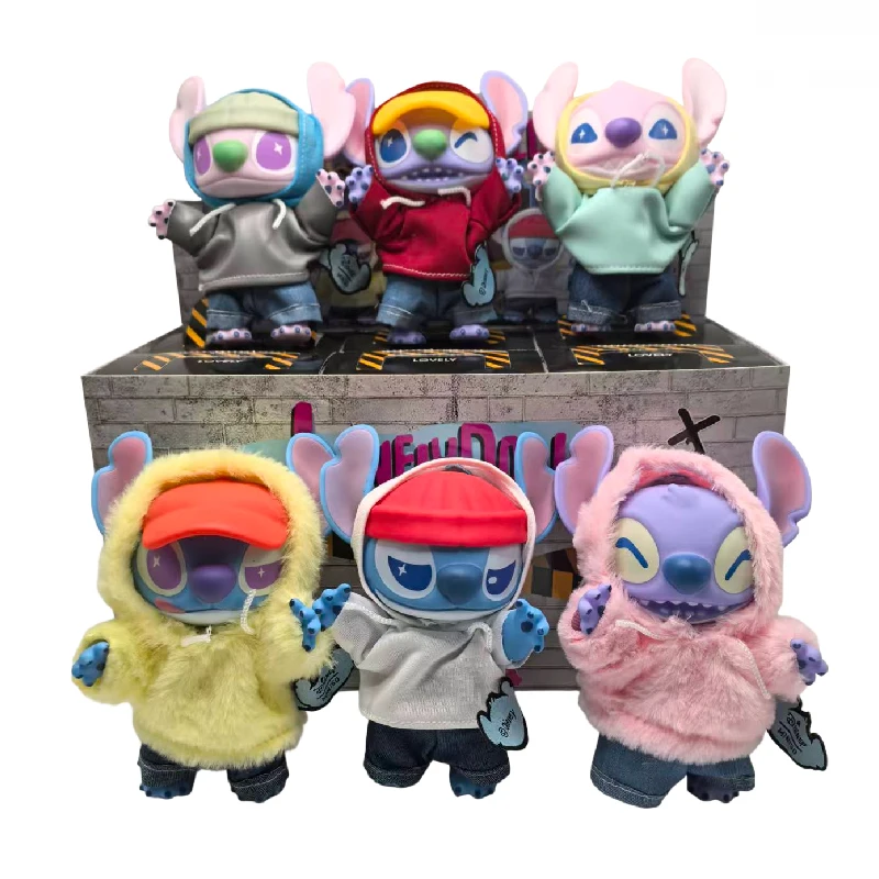 Stitch Gen Z Street Series Blind Box Figuur Leuke Stitch Vinyl Pop Pluche Figuur Ornament Speelgoed Collectie Cadeau Kind Kerstcadeau