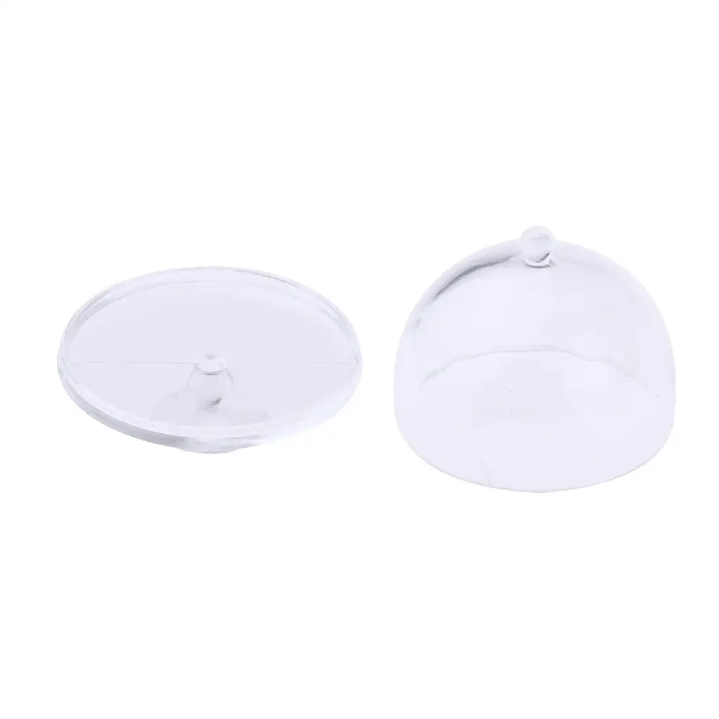 Bandeja de pastel acrílica en miniatura para casa de muñecas 1:12 con decoración de cocina # 2