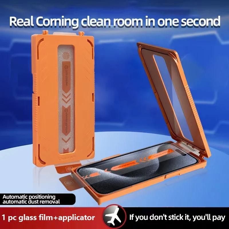 

HD-телефонное стекло, пылезащитная пленка-аппликатор для iPhone 16 Pro Max 15, 14, 13, 12, 11 секунд, чистые закаленные защитные пленки для экрана