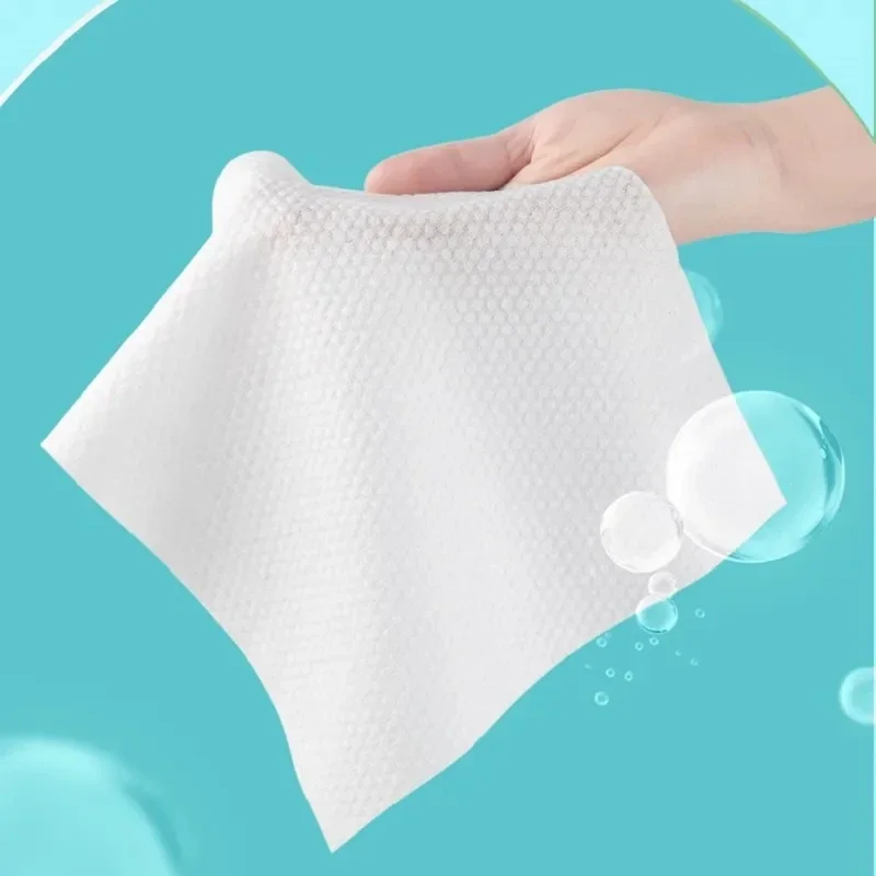 vvocci 100Cotton 1 bag Disposable Face Towel Pearl Cotton Reusable Thickened Soft Fabric Travel Cleansing Dry Wet Makeup Remover