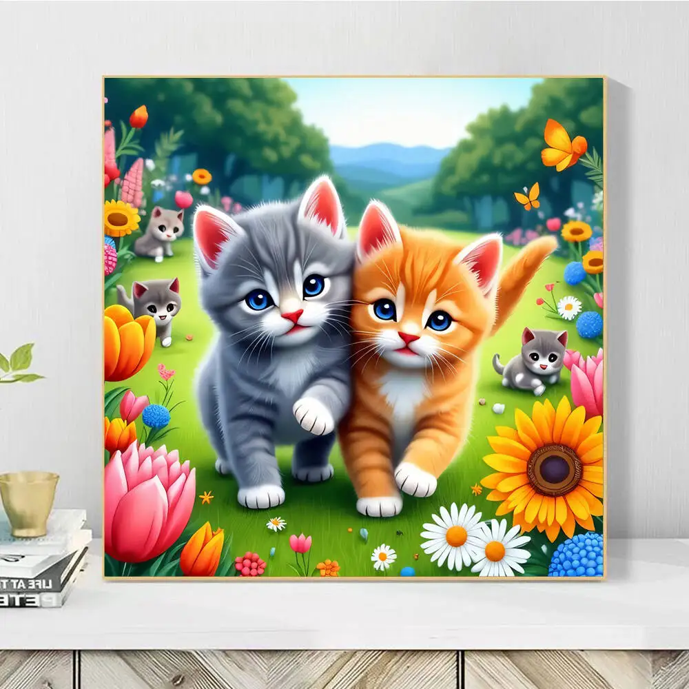 مجموعات الطلاء حسب الأرقام تلوين حيوانات الديك بالأرقام الدجاج DIY على القماش صورة لغرفة المعيشة ديكور المنزل