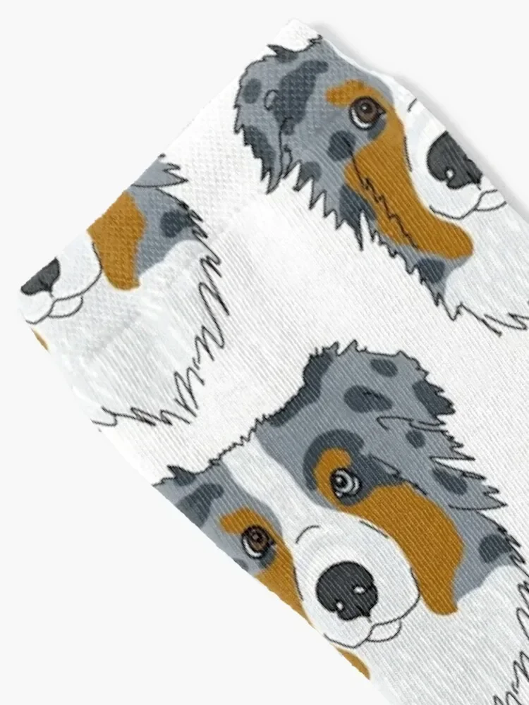 Australian Shepherd Socks cartoon luxury winter gifts halloween Girl'S Socks Men's