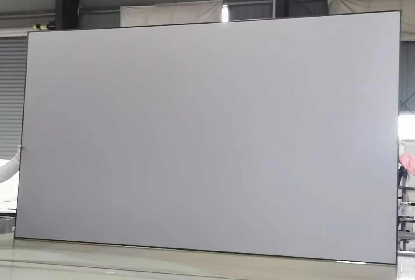 High Quality 16:9 Grey Crystal Fixed Frame Projector Screen Wall Mounted Available 84 92 100 110 120 133 150 Inch Sizes