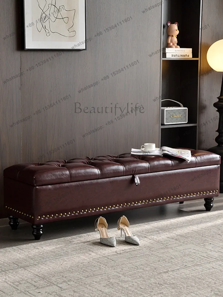 Household American style entrance entrance entrance home change shoes strip stool door home