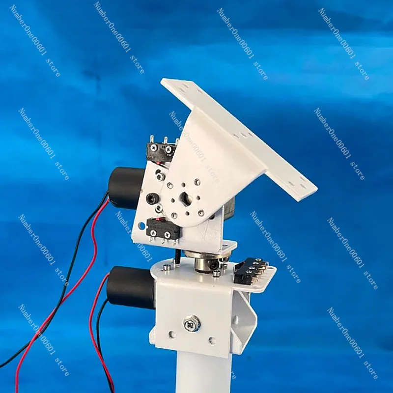 DIY DC Dual Axis Pan Tilt Solar Tracking and Monitoring Robot Heavy Load High Torque All Metal X Axis Y Axis Worm Gear Motor