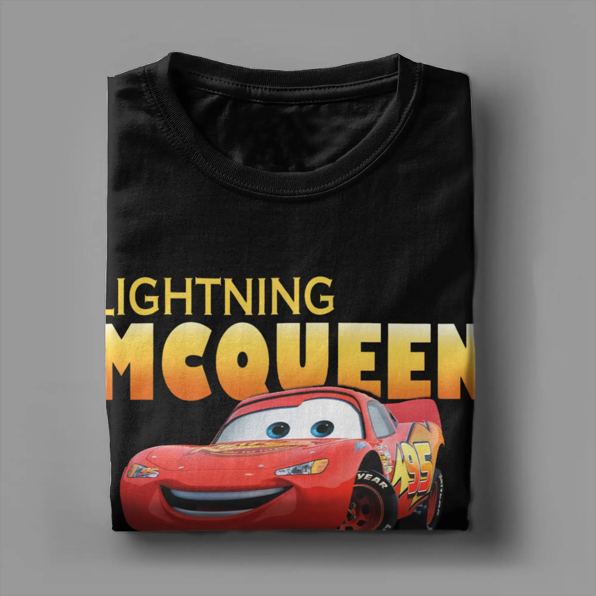 Lightning Mcqueen and Sally Cars Printing Fashion T Shirt Men Women Pure Cotton Tee Shirt Clothes