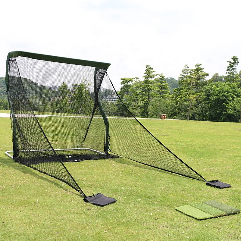 

Outdoor Golf Hitting Mat Z Shape Net Golf Practice Hitting Cage Home Indoor Golf Hitting Net 2025