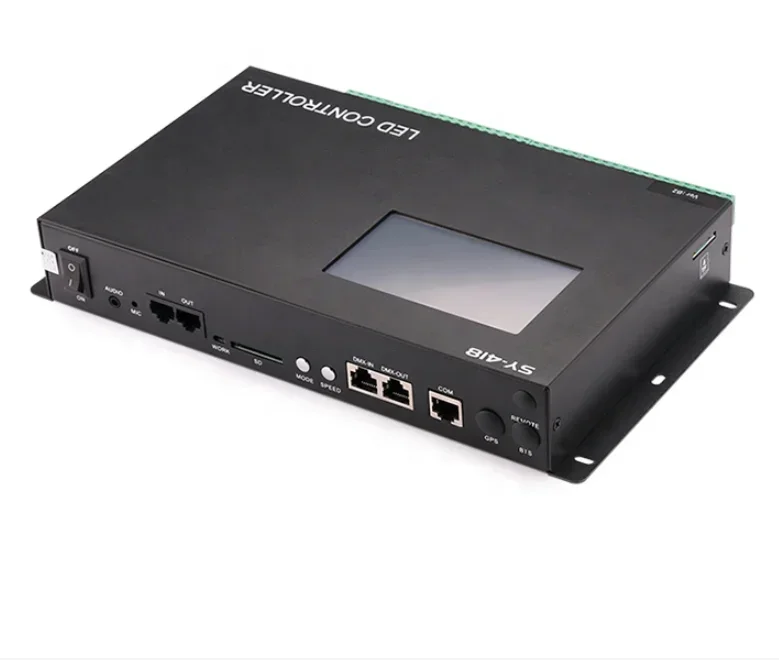 SY-418 Screen Touch Musical Controller DMX to SPI AC100V- 240V 8 Channels DMX512 Programmable Digital Led Controller