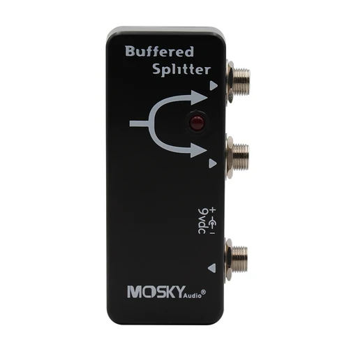 Moskyaudio Divisor de búfer MINI Pedal de efecto Divisor de búfer de señal Salida de búfer de limpieza dual