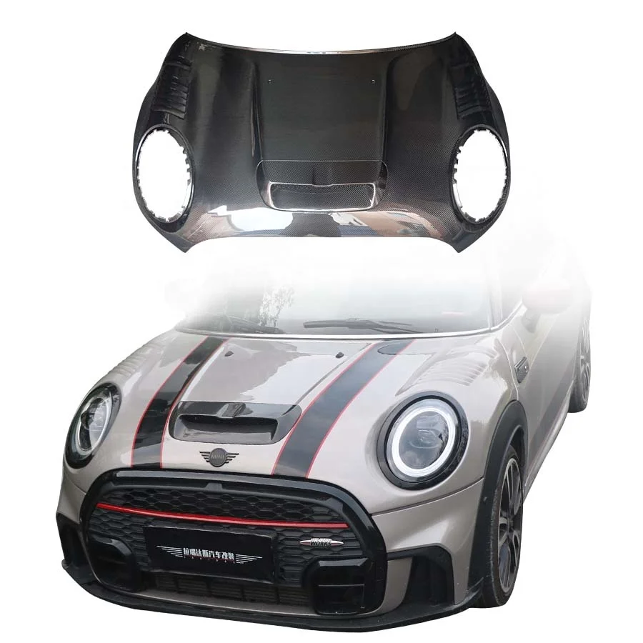 

2014-2023 MINI Cooper S F55 F56 F57 Body Kit New Carbon Fiber Hood with Radiator Cover