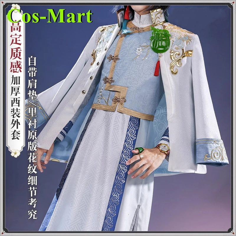 Cos-Mart Identity V White Guard Cosplay Costume Under the truth Kirin merchant Formal Dress Party Role Play Clothing Game