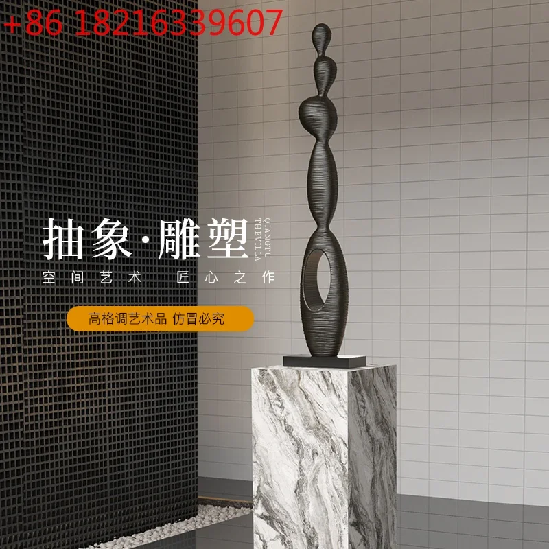 

Abstract sculpture, artwork ornament, model room, clubhouse interior entrance floor decoration