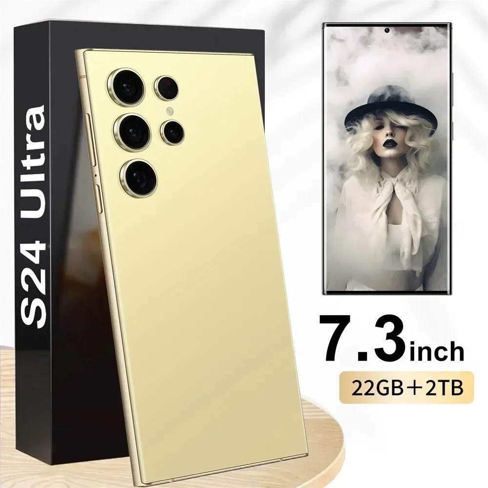 S24 Ultra 7.3HD Mobile Phones Original Smartphone Android 14 Cell Phone 5G Dual SIM Snapdragon 8 gen 3 Global Version Cellphones