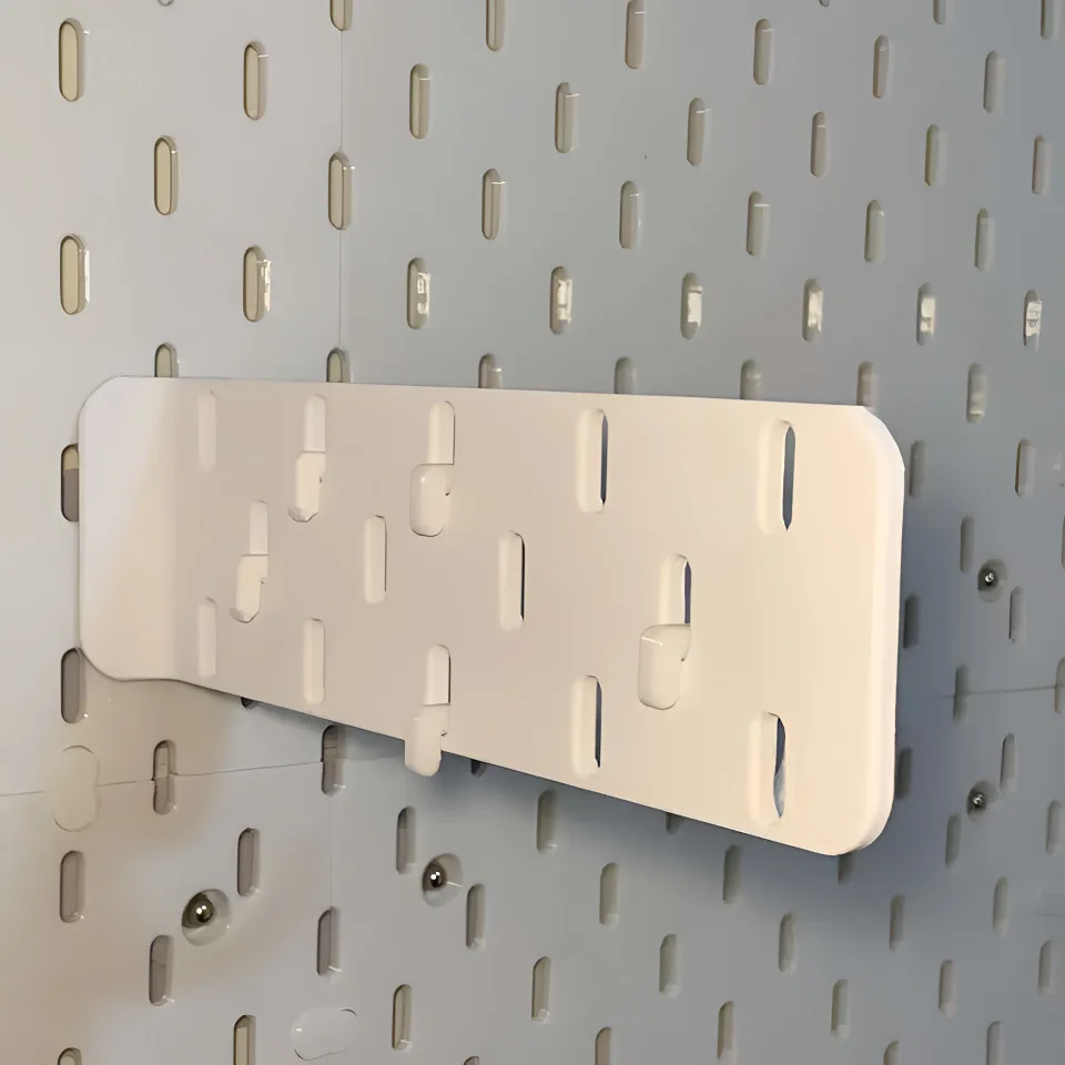 Cross-border Hot Item: Expandable Pegboard Accessories, Hook-Free Punching Rack Storage, Pegboard Shelves