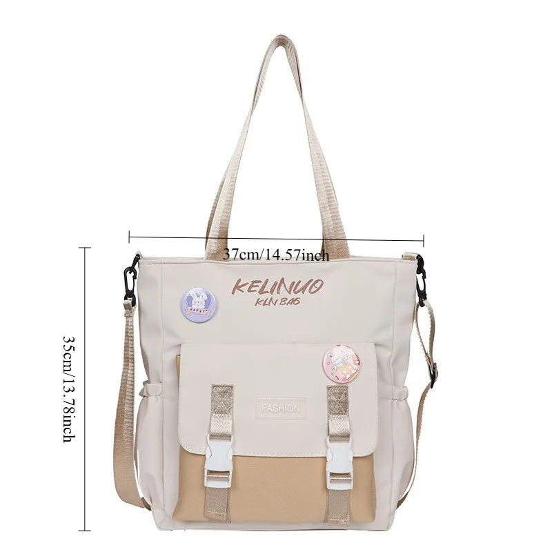 حقيبة مدرسية أنثى موري نظام حقيبة كتف الطلاب حقيبة قماش قنب جديدة بسيطة حقيبة كروسبودي سعة كبيرة تحميل كتاب حقيبة يد