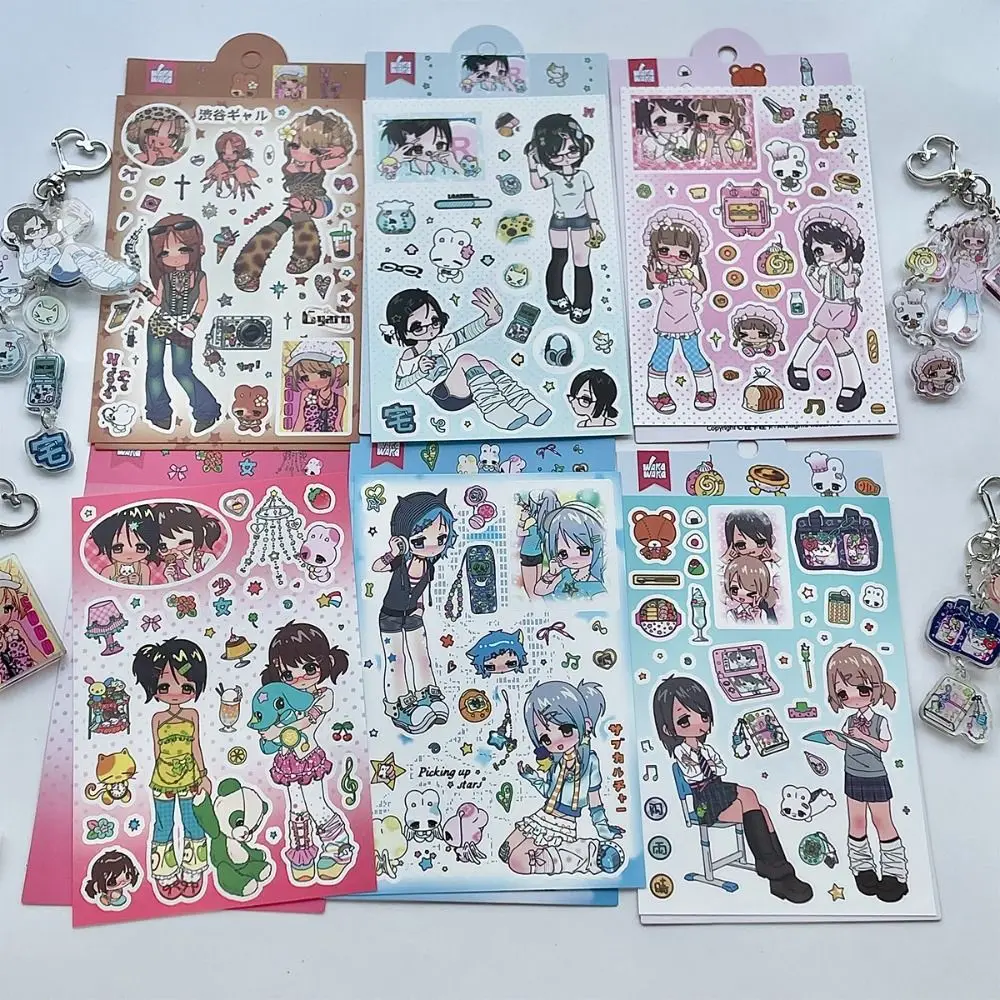 

New DIY Stickers Scrapbooking Stickers Kawaii Cute Millennium Anime Story Stickers Anime Adhesive Phone Craft Stickers