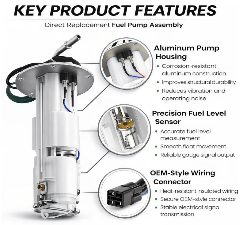 BB 49040-0024 EU QUALITY Fuel Pump Assembly For Kawasaki NINJA ZX14R ZX14 ZZR1400 490400024 UC-T35KU54 2012-2023 2013 2014 2015