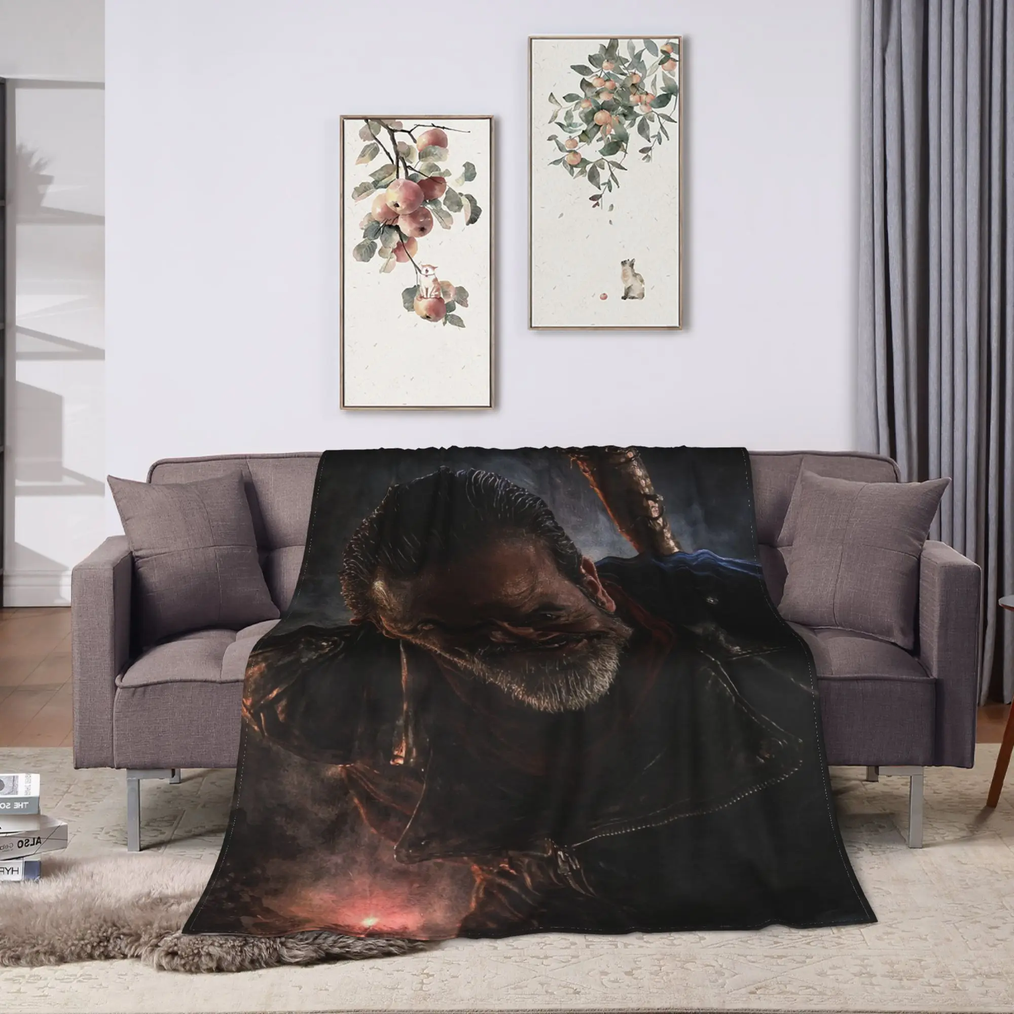 Negan Smith Blanket Warm  Throw Blanket Winter Adults Girls Home Decor Travel Car Bedspread