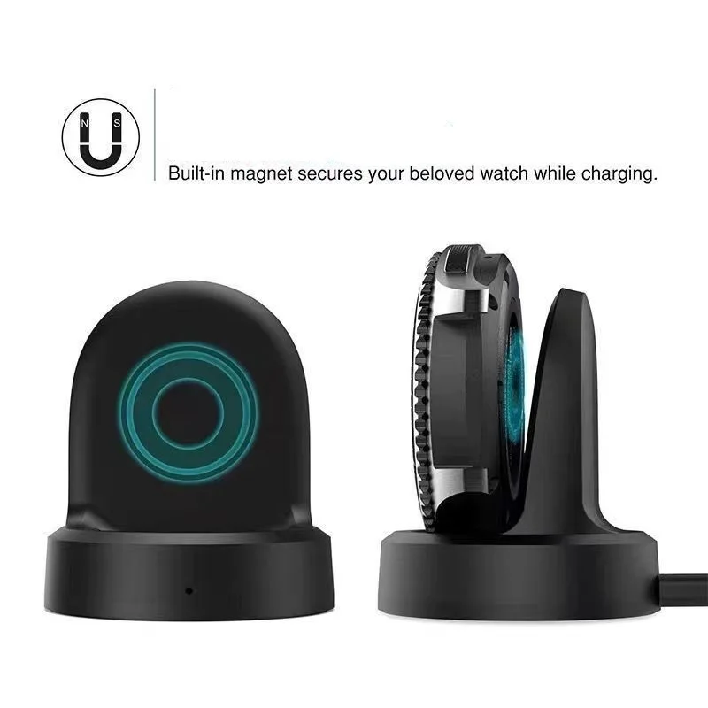 Base de carga rápida inalámbrica para Samsung Gear Sport S5, soporte de carga para reloj inteligente Galaxy Watch R805 815, cargador de alta calidad