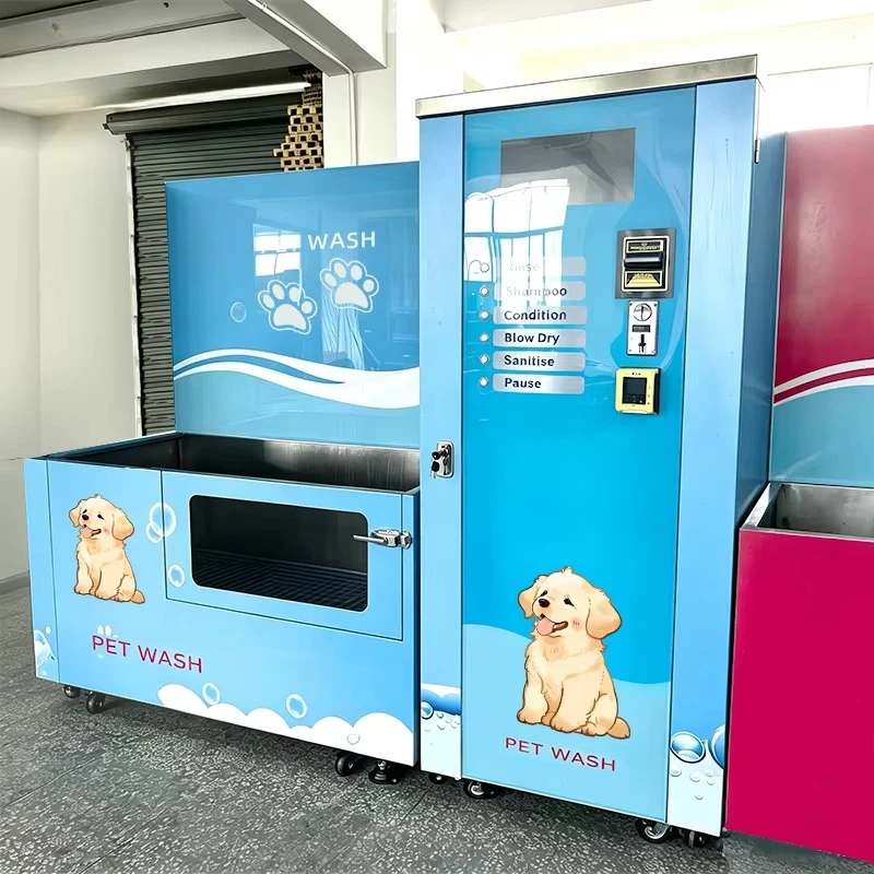 Automatic Self-Service Vending Machine for Small and Big Pets, Portable Pet Cleaning & Bathing Station for Dog and C at Washing