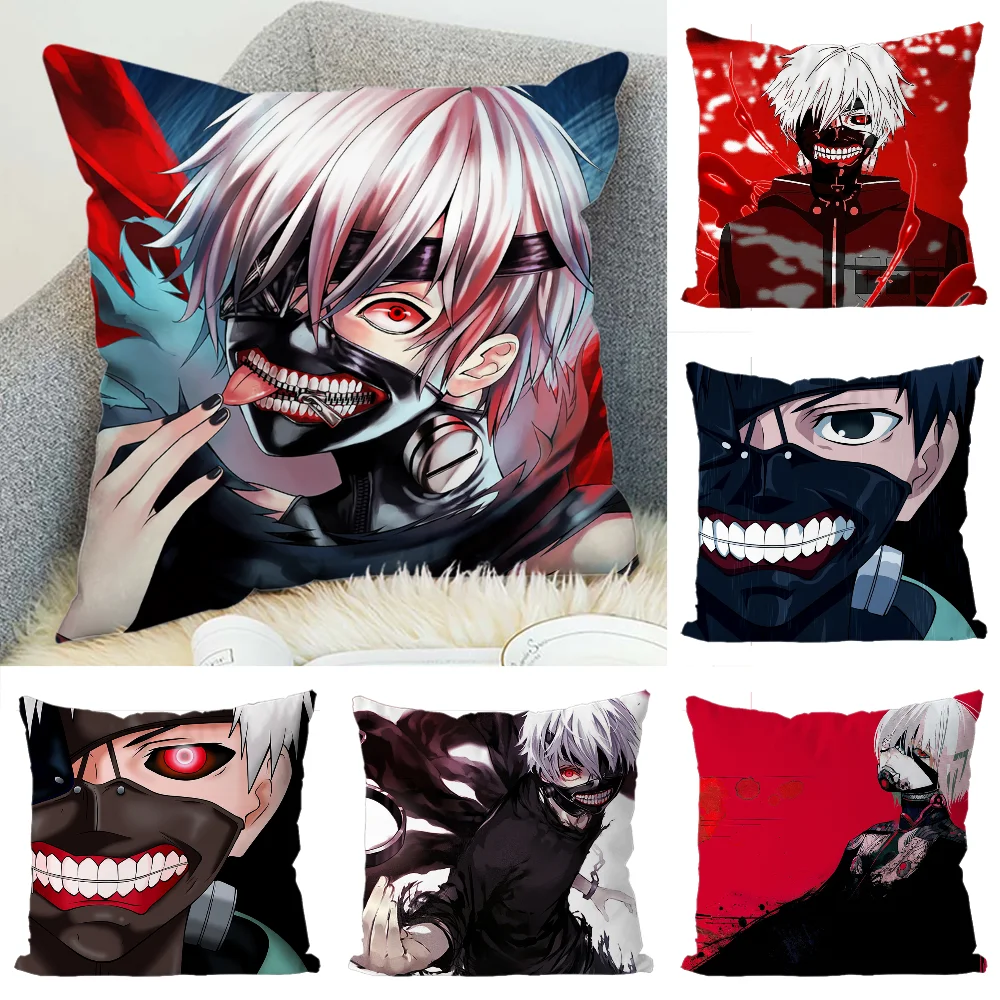 

Pillow Cases Tokyo Ghoul Ornamental Pillows for Living Room Pillowcase 45x45 Cushions Cover Decorative Pillowcase Decor 40x40